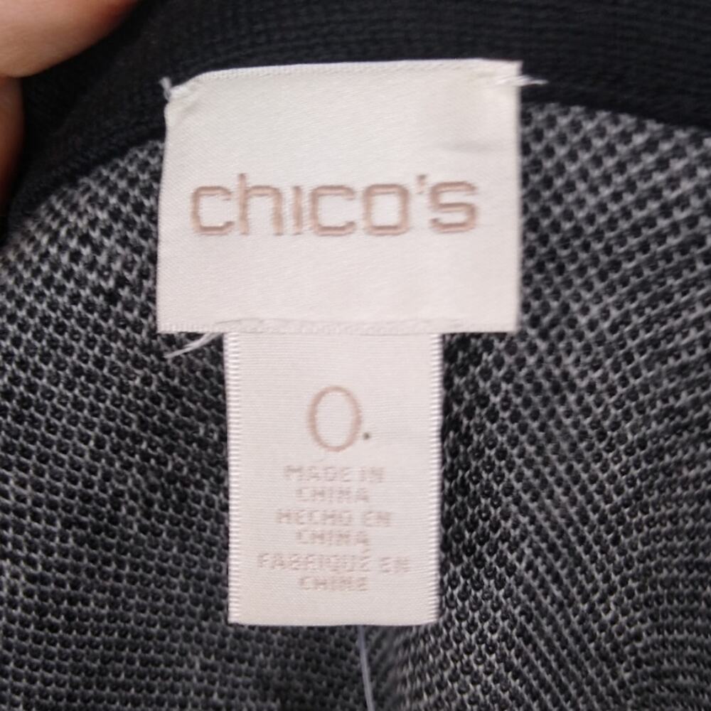 Chico's Animal Zip-up Sweater Jacket Size S/4 - Picture 10 of 15